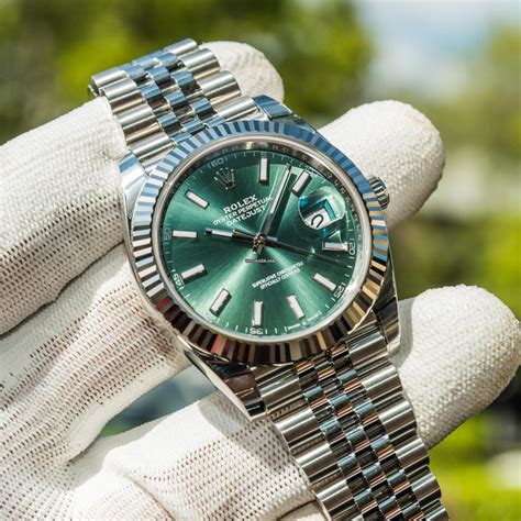 rolex dayjust green|rolex datejust two tone price.